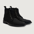 Knight Derby Nero Nubuck Stivali in pelle da Uomo