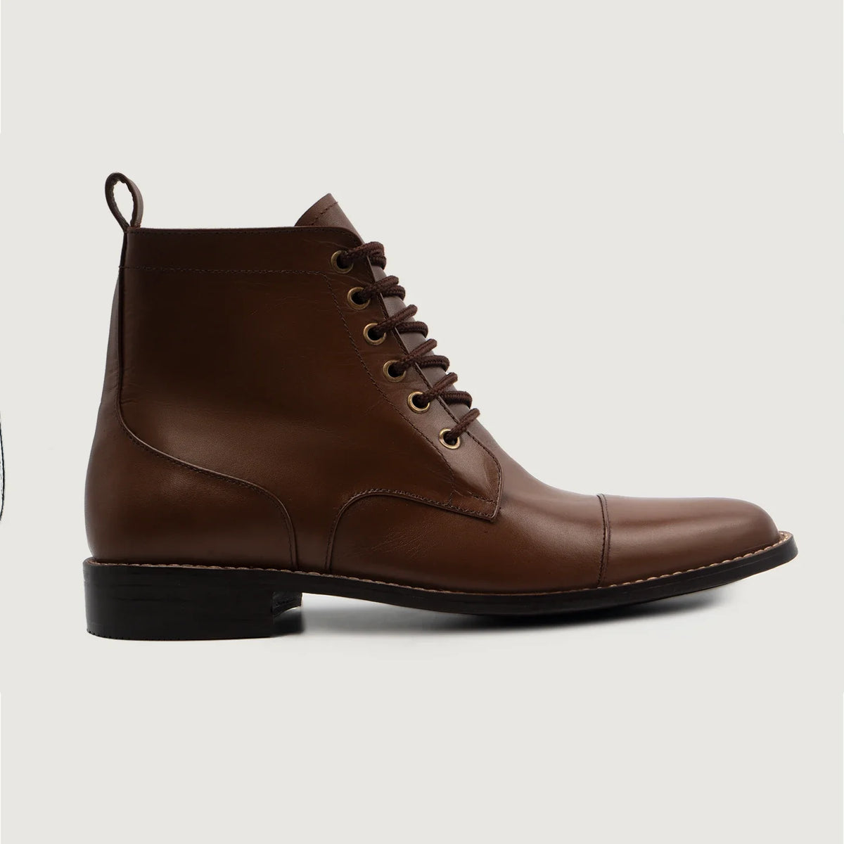 Brown Full-Grain leather Boots - Costruzione Goodyear a guardolo & dettaglio puntale