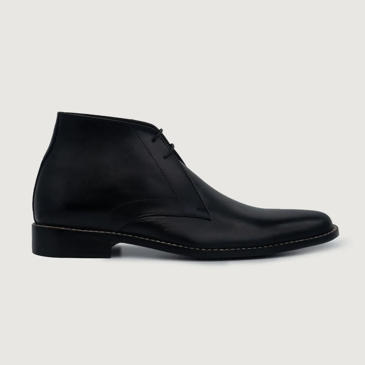 Black Full-Grain leather Boots - Costruzione Goodyear a guardolo & dettaglio puntale