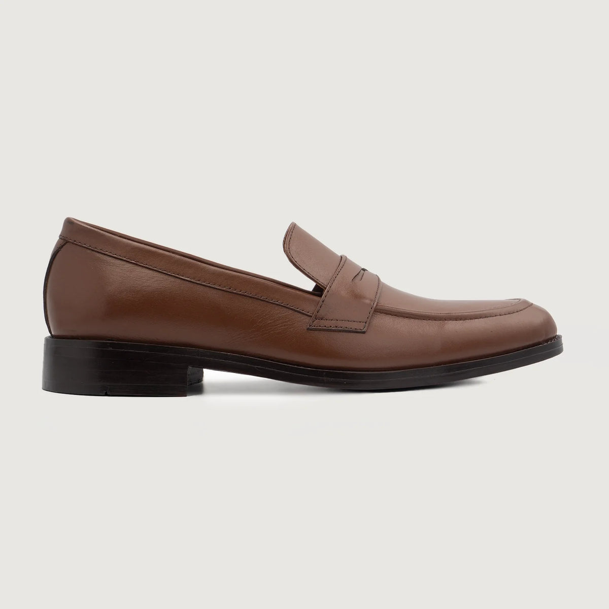 Brown Full-Grain leather Loafers - Costruzione Goodyear a guardolo & dettaglio puntale
