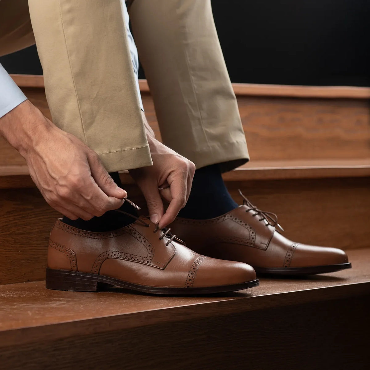 Orlaven Dirk Brogues Derby Cuoio Scarpe in pelle da Uomo footwear image 9