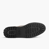 High-Traction Rubber Outsole & Lug Tread Pattern on Vanguard Waxed Cacao Leather Boots For Men