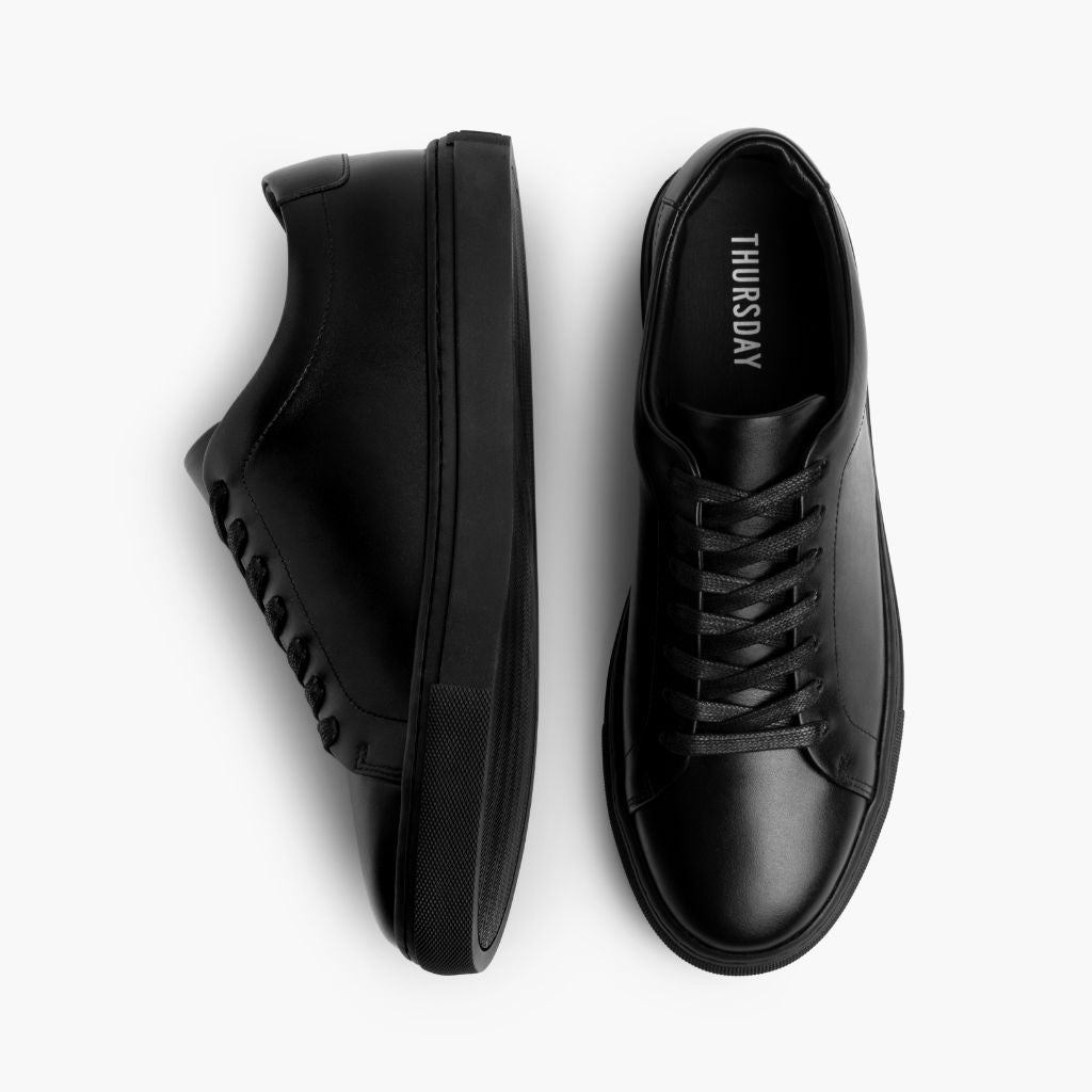 Encore Jet Nero Sneakers in pelle da Uomo - Contrafforte tallone rinforzato & doppie cuciture di precisione