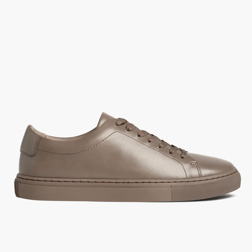 Encore Taupe Leather Sneakers da Donna