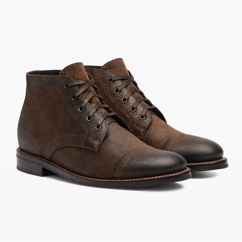 Cadet Moka Stivali in pelle da Uomo in Mocha Full-Grain Leather - Vista laterale | Acquista online