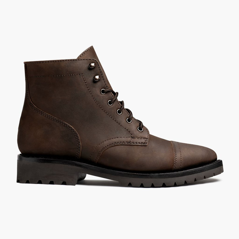 Captain StormKing® Tobacco Leather Boots da Uomo