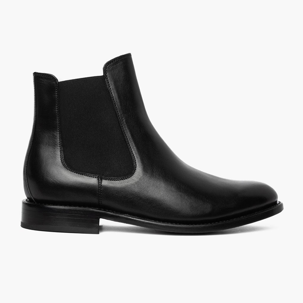 Black Full-Grain leather Boots - Costruzione Goodyear a guardolo & dettaglio puntale