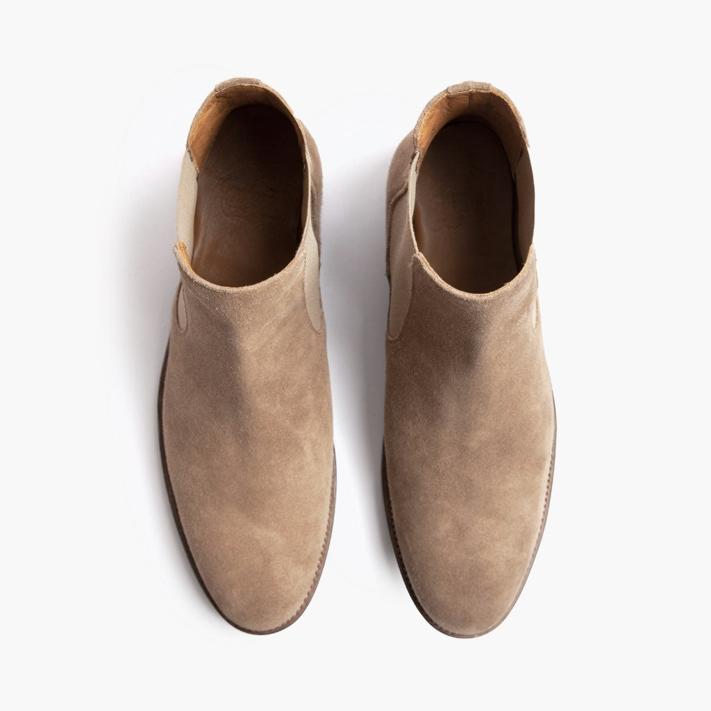 High-Traction Rubber Outsole & Lug Tread Pattern on Cavalier Arenaria Stivali in pelle da Uomo