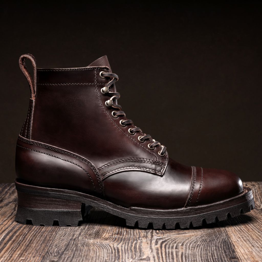 Brown Full-Grain leather Boots - Costruzione Goodyear a guardolo & dettaglio puntale