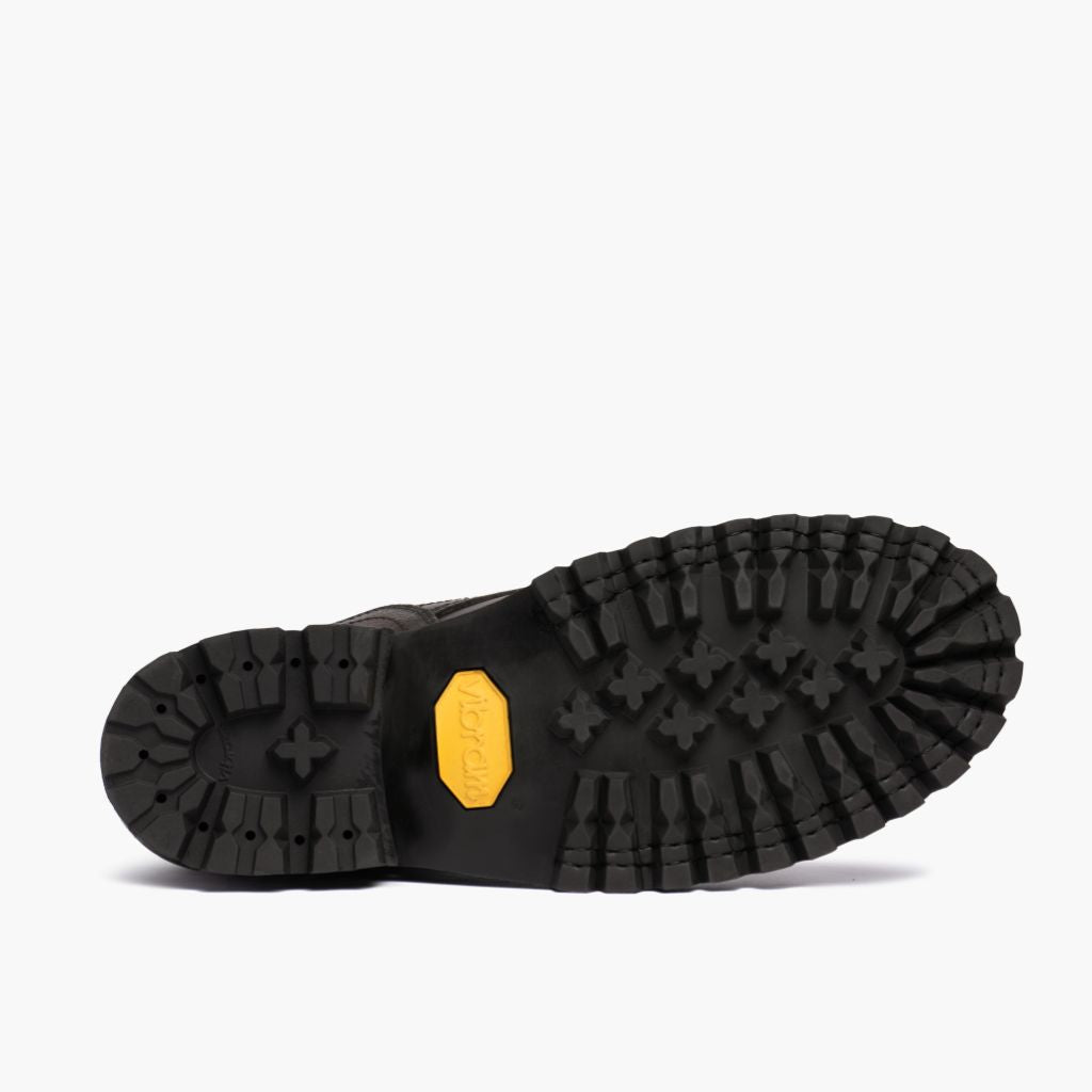 High-Traction Rubber Outsole & Lug Tread Pattern on Challenger Canyon Stivali in pelle da Uomo
