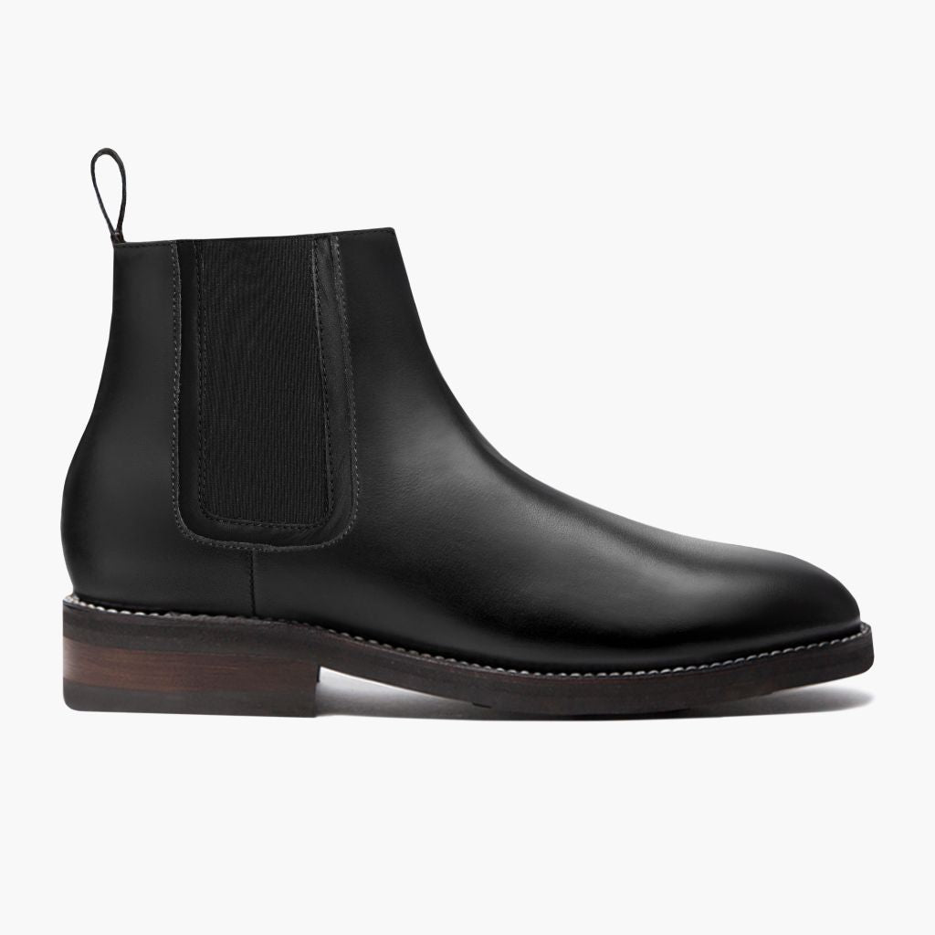 Black Full-Grain leather Boots - Costruzione Goodyear a guardolo & dettaglio puntale