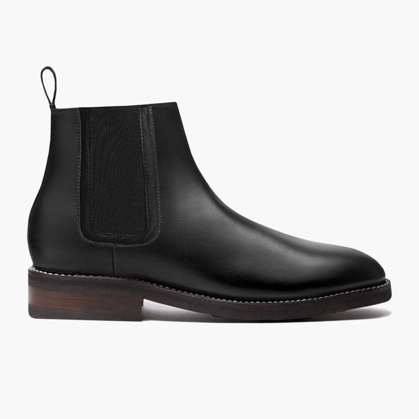 Duke Nero Leather Boots da Uomo