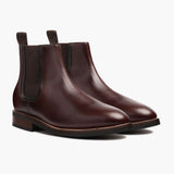 Duke Brown Leather Boots in Brown Full-Grain Leather - Lateral Side Profile View | Buy Online