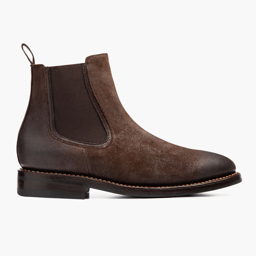 Duke Chocolate Suede Leather Boots da Uomo