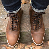 Cushioned Leather Insole & Ergonomic Arch Support Construction Detail