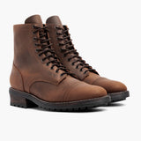 Logger Arizona Adobe Leather Boots in Classic Full-Grain Leather - Lateral Side Profile View | Buy Online