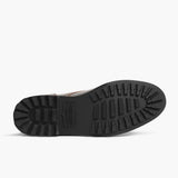High-Traction Rubber Outsole & Lug Tread Pattern on Logger Waxed Cacao Leather Boots