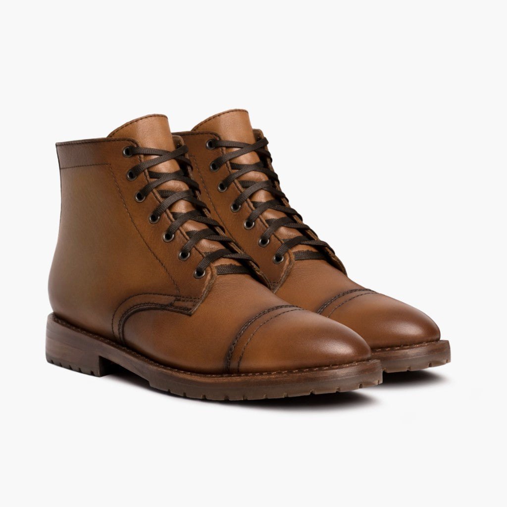 Major Cuero Stivali in pelle da Uomo - Contrafforte tallone rinforzato & doppie cuciture di precisione