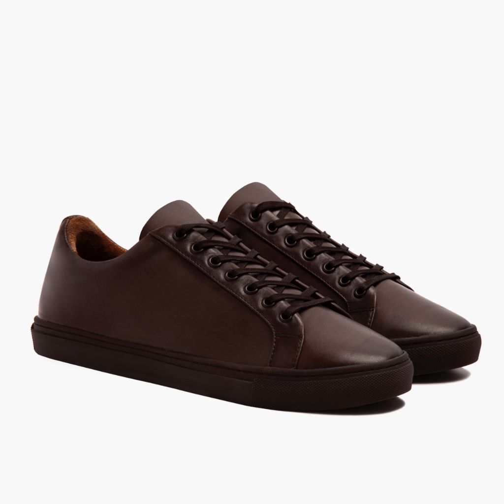 Premier Low Top Vecchio Inglese Sneakers in pelle da Uomo For Men in Classic Full-Grain Leather - Vista laterale | Acquista online