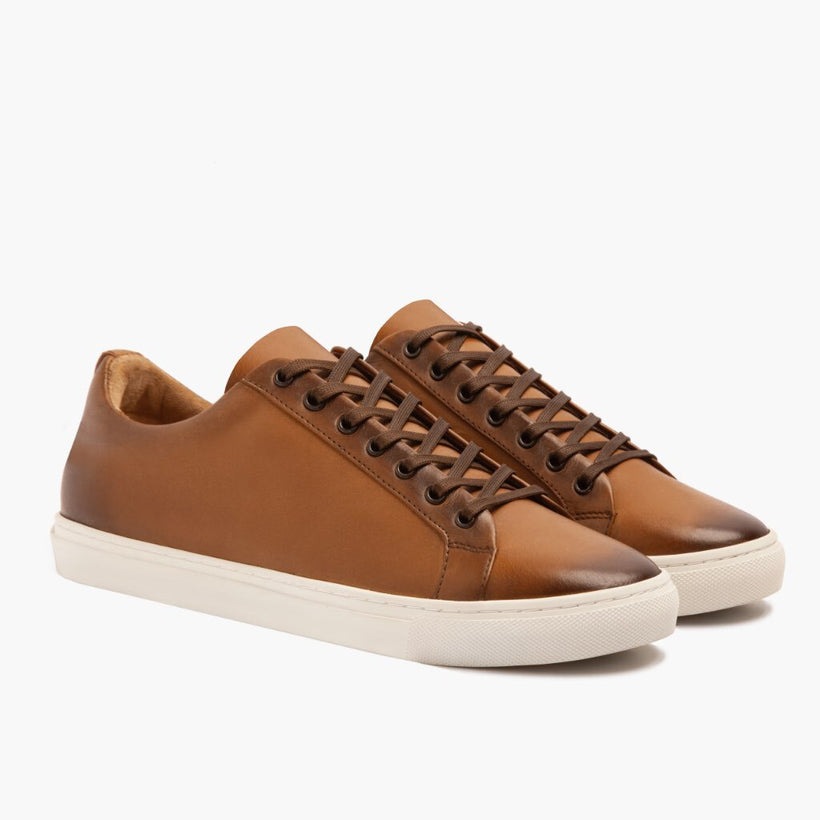 Premier Low Top Toffee Leather Sneakers da Uomo