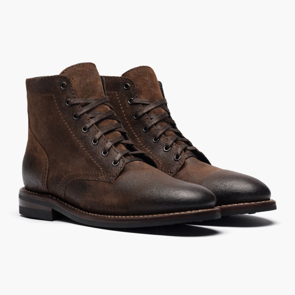 President Moka Stivali in pelle da Uomo For Men in Mocha Full-Grain Leather - Vista laterale | Acquista online