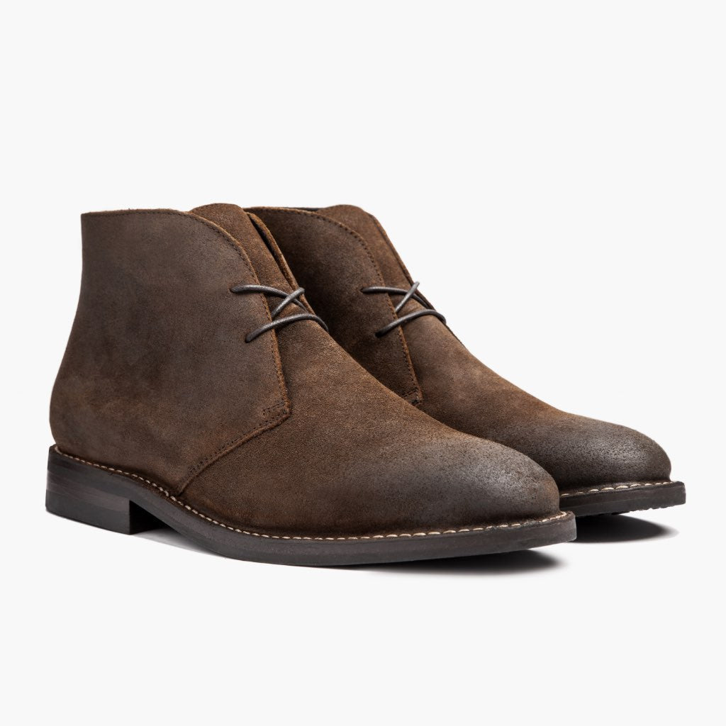 Scout Moka Stivali in pelle da Uomo For Men in Mocha Full-Grain Leather - Vista laterale | Acquista online