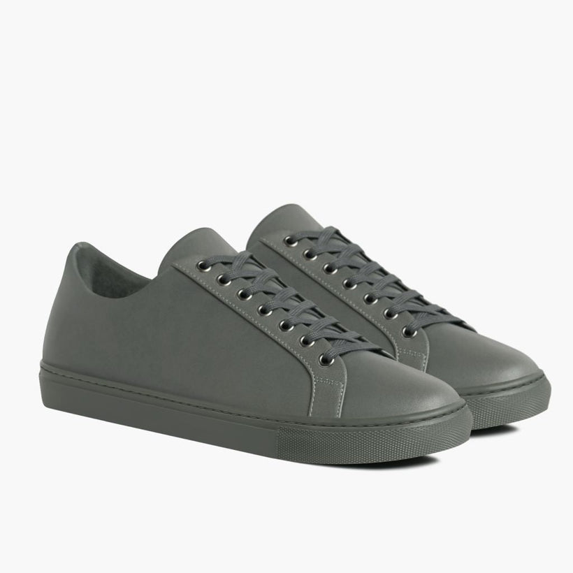Premier Low Top Grigio Leather Sneakers da Uomo