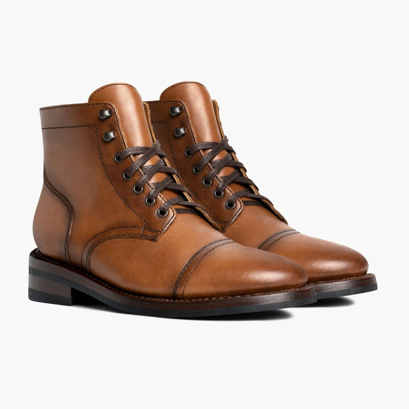 Captain Toffee Leather Boots da Uomo