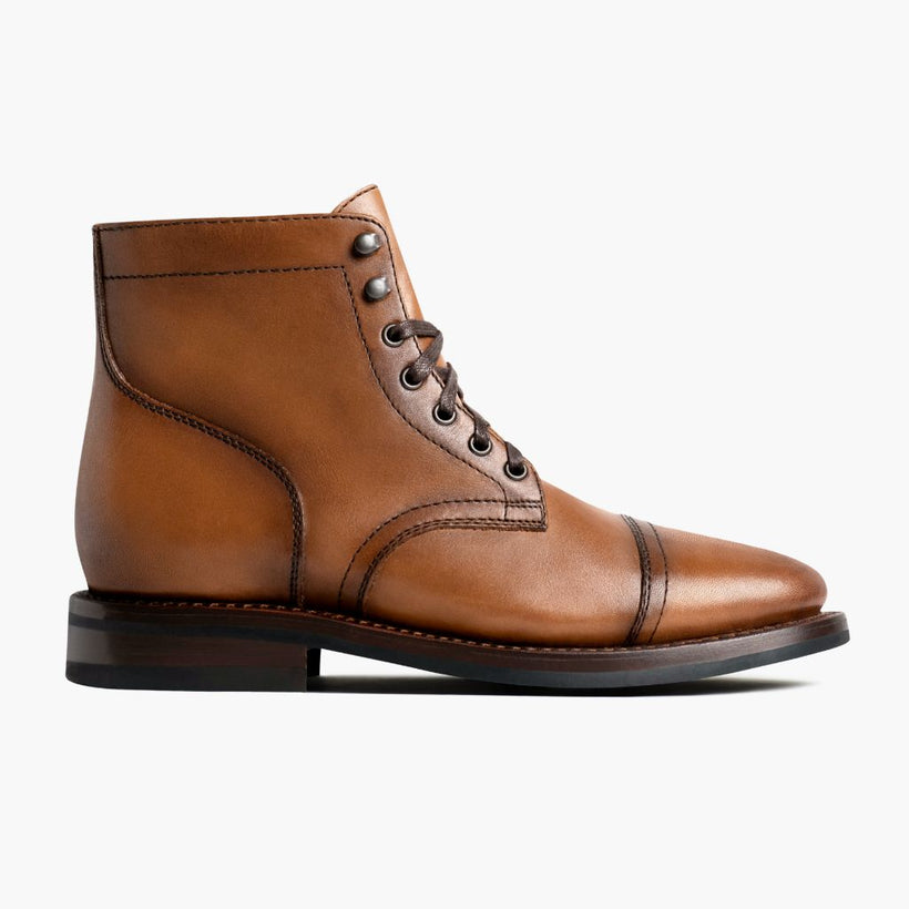 Captain Toffee Leather Boots da Uomo