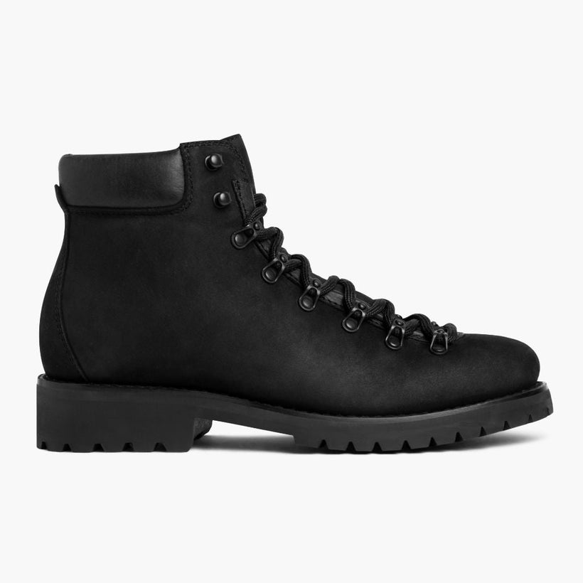 Commander Nero Matte Leather Boots da Uomo