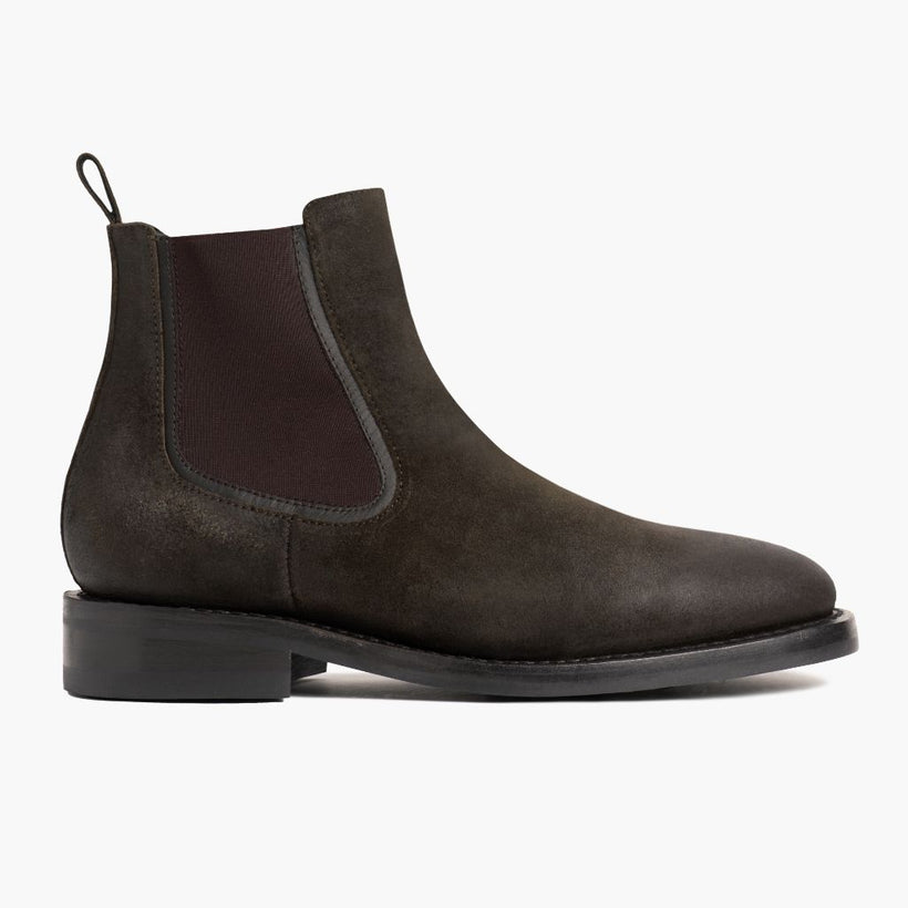 Duke Dark Olive Suede Leather Boots da Uomo