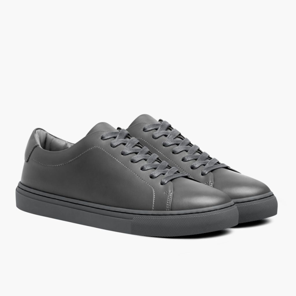 Encore Steel Grigio Sneakers in pelle da Uomo in Grey Full-Grain Leather - Vista laterale | Acquista online