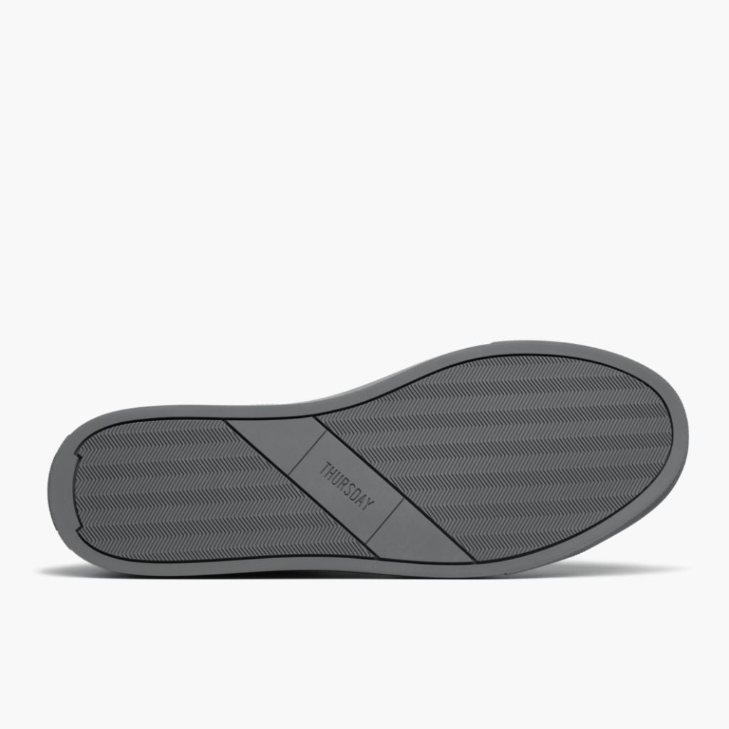 High-Traction Rubber Outsole & Lug Tread Pattern on Encore Steel Grigio Sneakers in pelle da Uomo