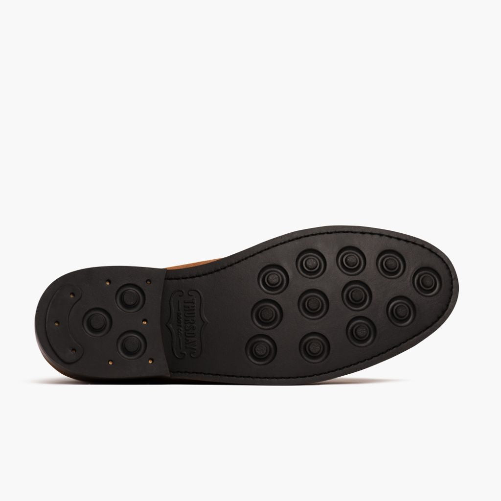 High-Traction Rubber Outsole & Lug Tread Pattern on President Brandy Stivali in pelle da Uomo For Men