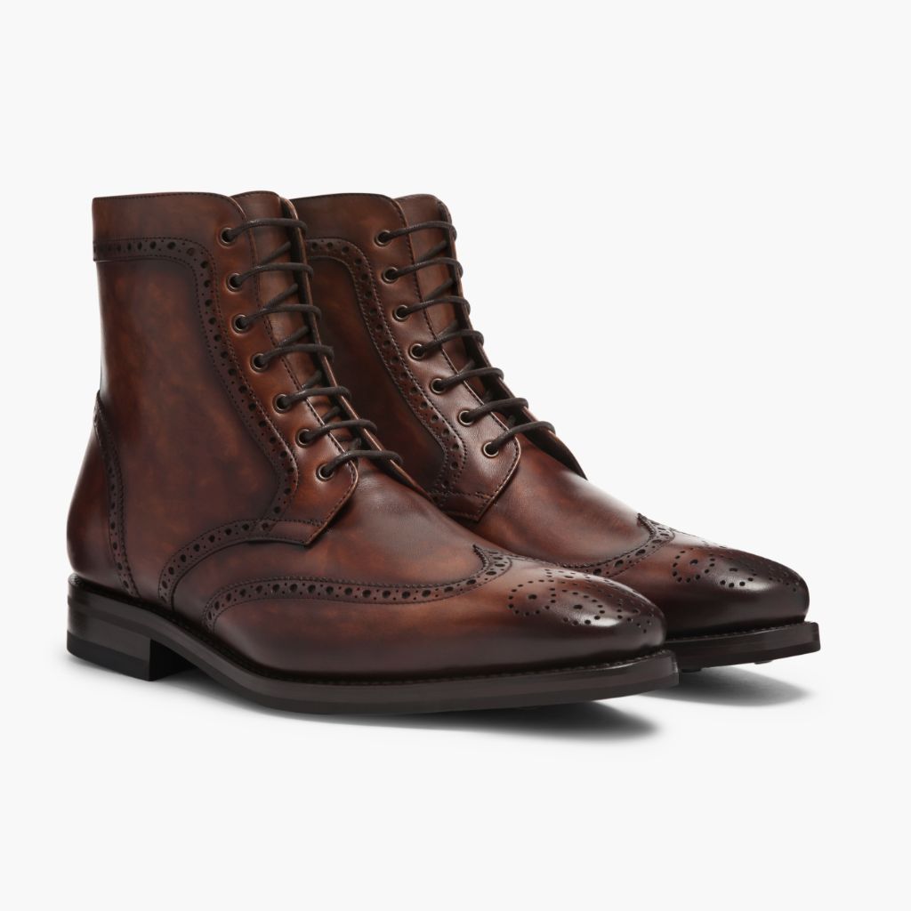 Wingtip Color #77 Stivali in pelle da Uomo For Men in Classic Full-Grain Leather - Vista laterale | Acquista online