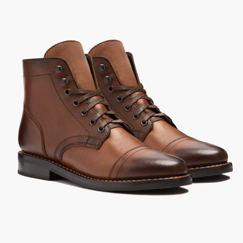 Captain Brandy Leather Boots da Donna