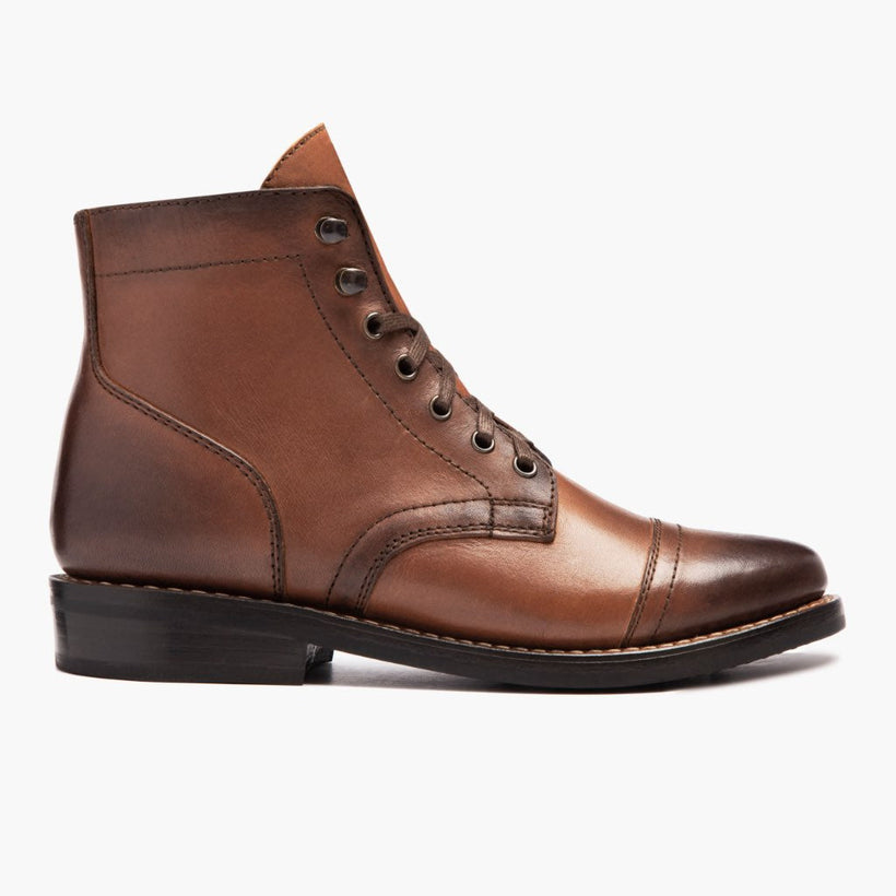 Captain Brandy Leather Boots da Donna
