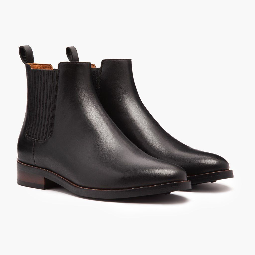 Black Full-Grain leather Boots - Costruzione Goodyear a guardolo & dettaglio puntale