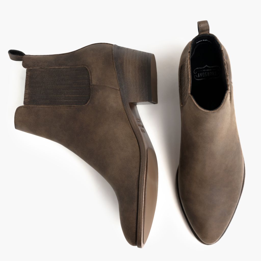 Dreamer Bootie Tabacco Stivali in pelle da Donna - Contrafforte tallone rinforzato & doppie cuciture di precisione