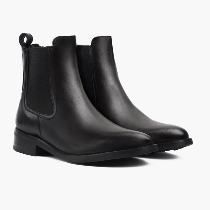 Duchess Nero Leather Boots da Donna