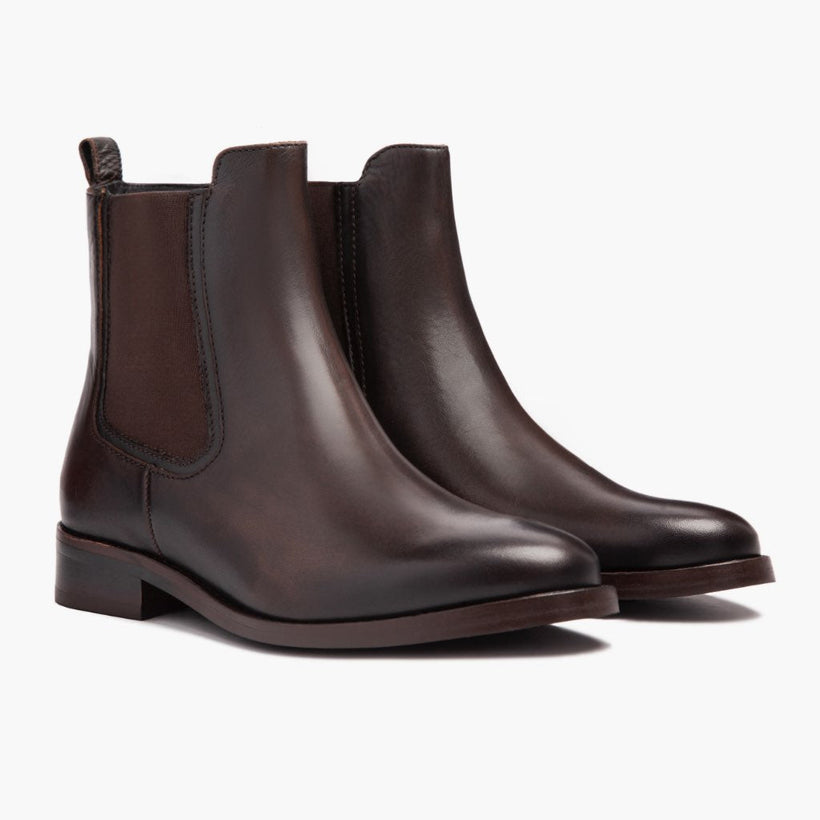 Duchess Nero Coffee Leather Boots da Donna