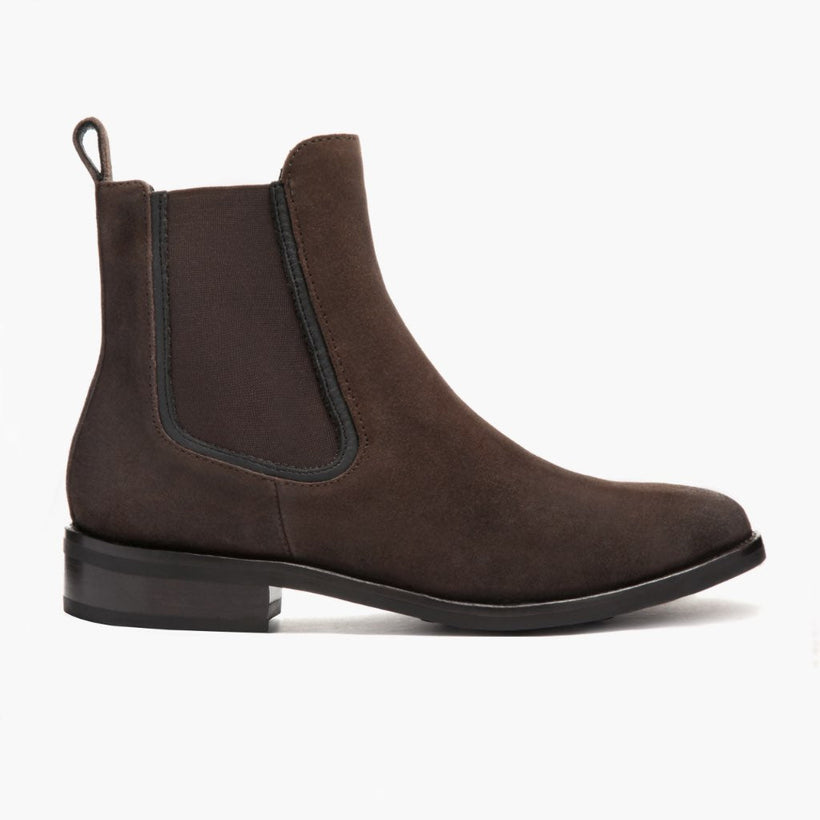 Duchess Dark Marrone Suede Leather Boots da Donna