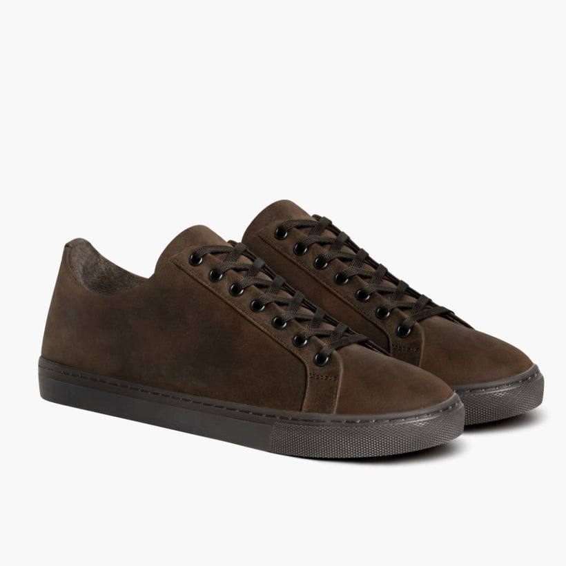 Premier Low Top Tobacco Leather Sneakers da Donna