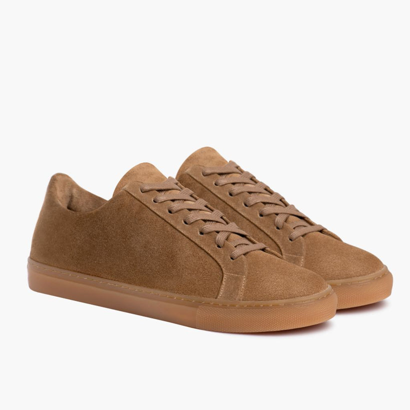 Premier Low Top Camel Leather Sneakers da Donna