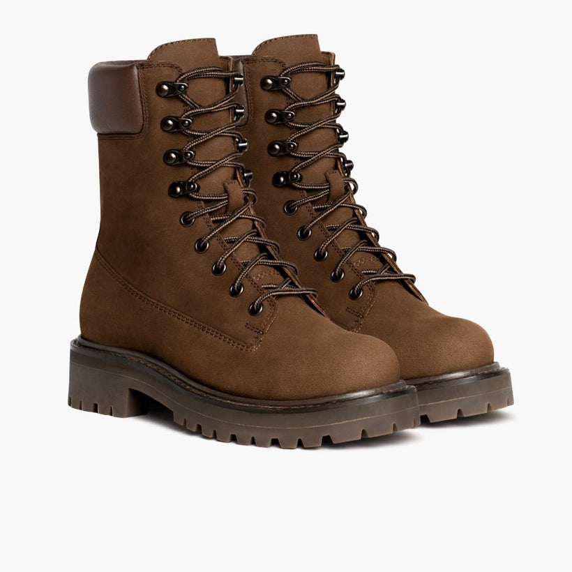 Explorer Cuoio Matte Leather Boots da Donna