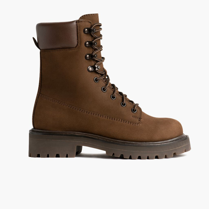 Explorer Cuoio Matte Leather Boots da Donna