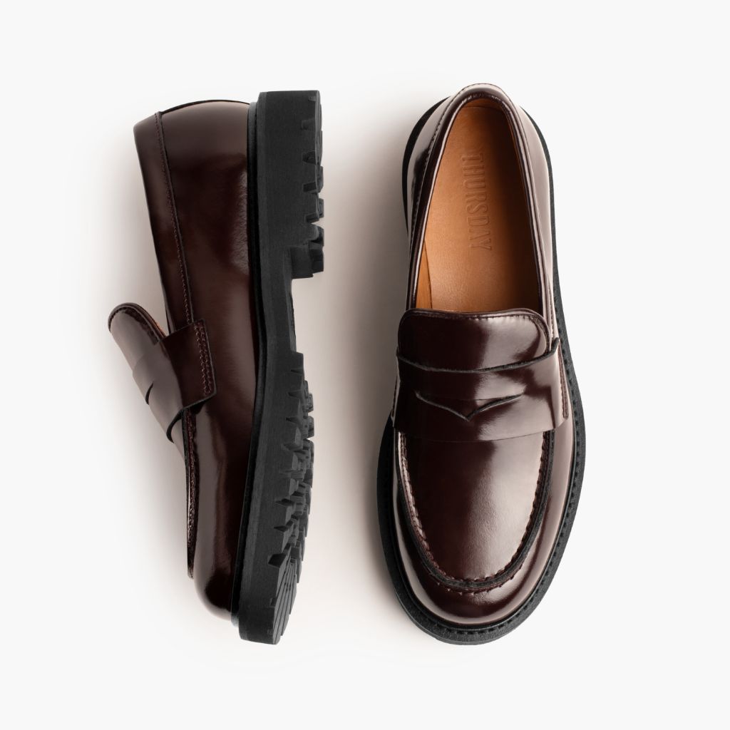 Penny Bordeaux Stivali in pelle da Donna - Contrafforte tallone rinforzato & doppie cuciture di precisione