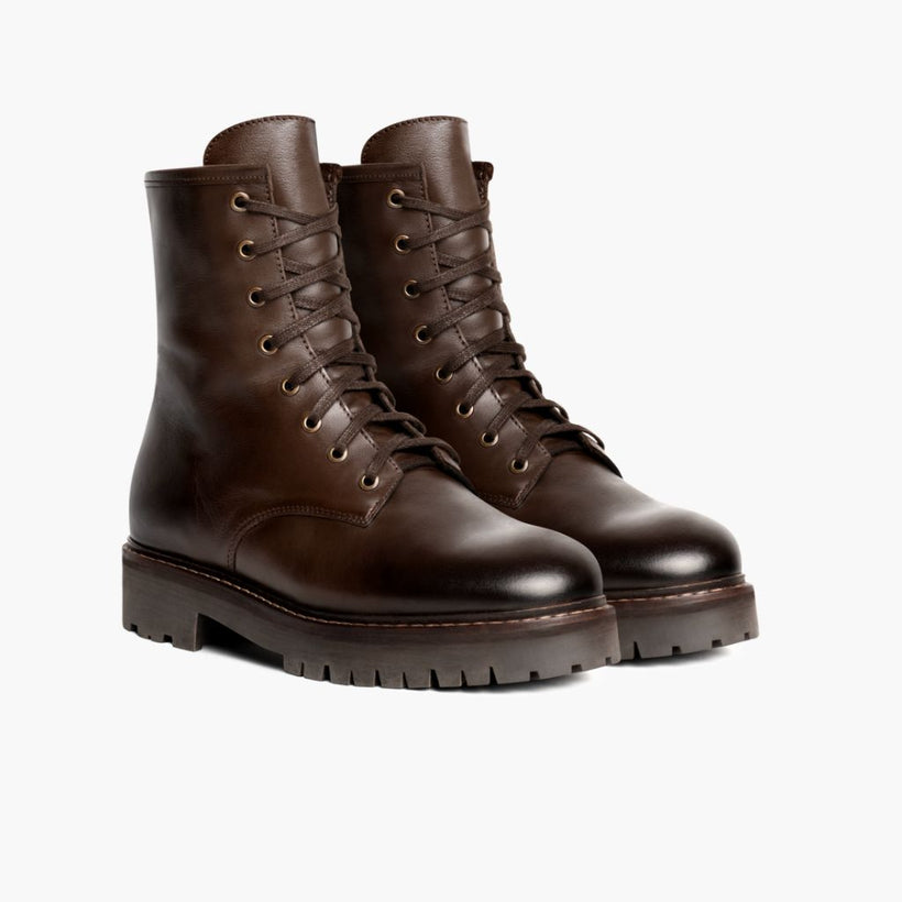 Combat Java Leather Boots da Donna