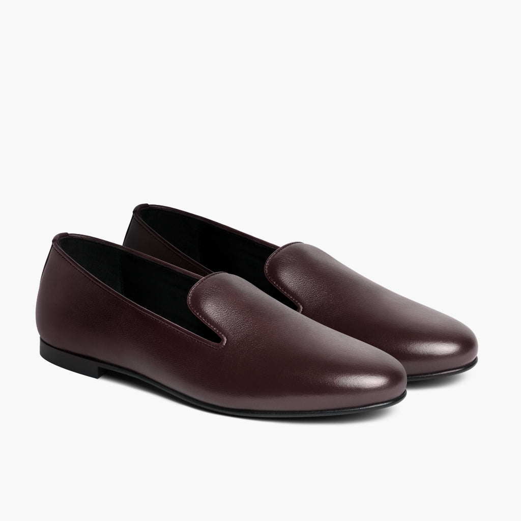 Eden Bordeaux Stivali in pelle da Donna in Burgundy Full-Grain Leather - Vista laterale | Acquista online