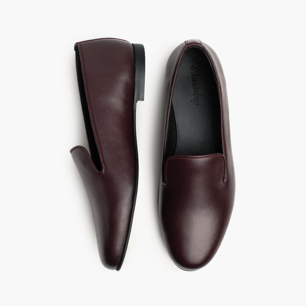 Eden Bordeaux Stivali in pelle da Donna - Contrafforte tallone rinforzato & doppie cuciture di precisione